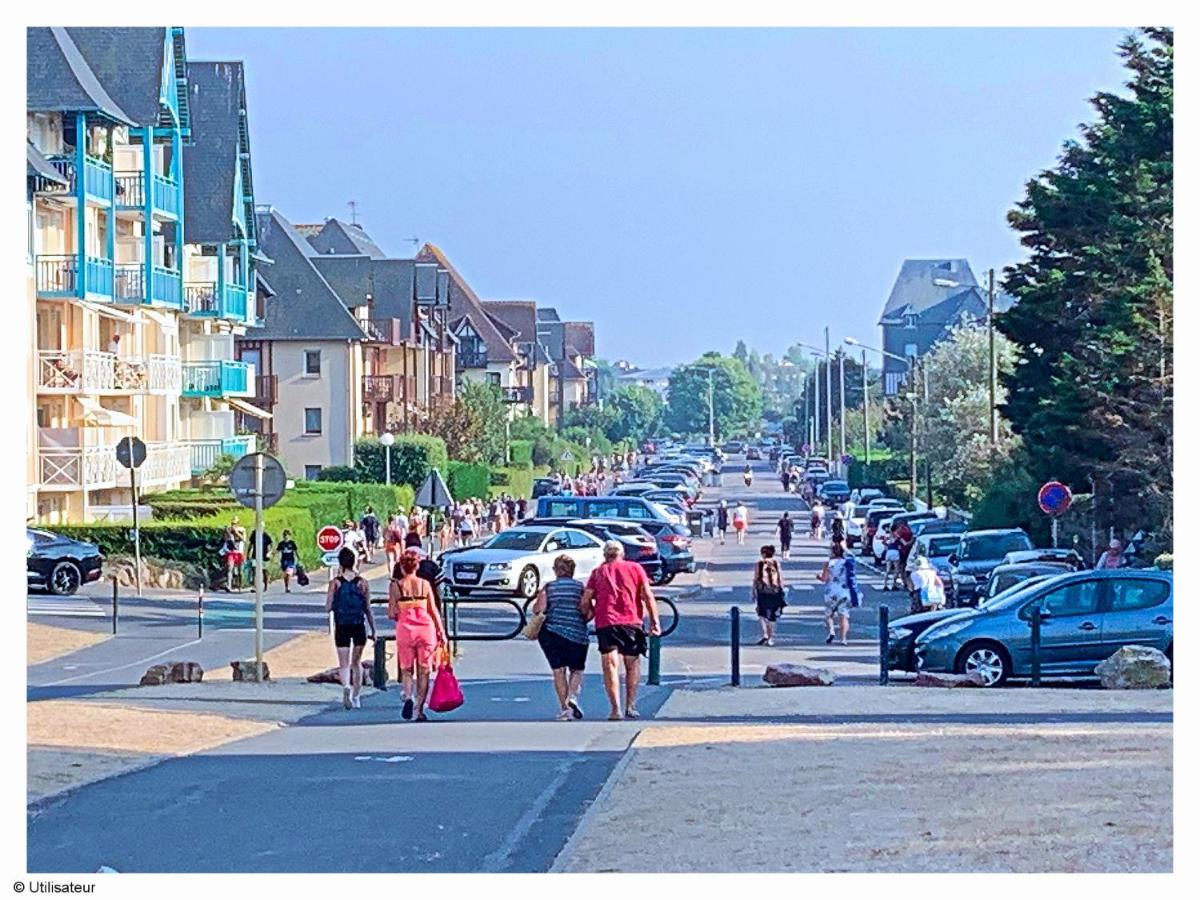 Cabourg, Appartement Plain Pied Avec Terrasse Acces Direct A La Plage Eksteriør billede