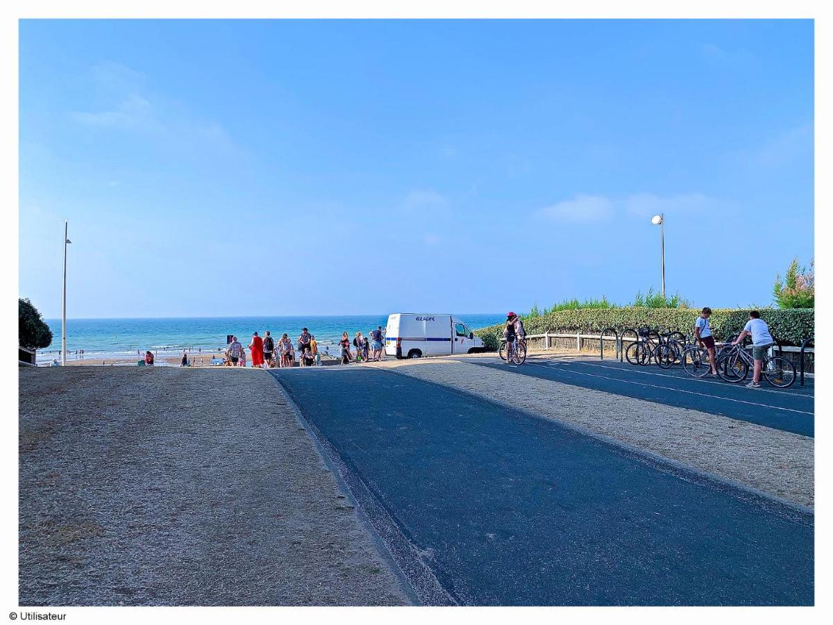 Cabourg, Appartement Plain Pied Avec Terrasse Acces Direct A La Plage Eksteriør billede